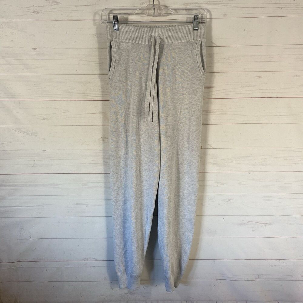 Cyrus Womens Knit Jogger Pants XS Gray Pockets Drawstring Pull On Rayon/Nylon